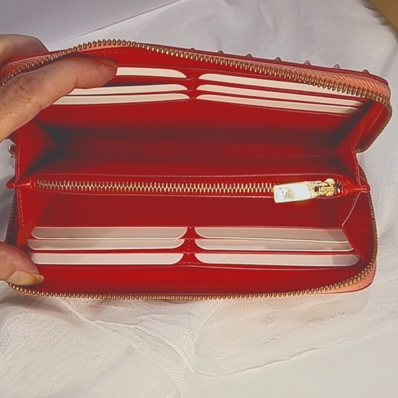 Christian Louboutin Pink Studded Wallet - Picture 8 of 9